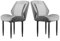 FATIVO Esszimmerstühle Leder 2er Set, Grau Küchenstuhl ohne Armlehne Stühle für Esstisch modern gepolsterter Design Essstühle Set aus Luxus Stühle Belastbar 150kg für Esszimmer Restaurant Cafe
