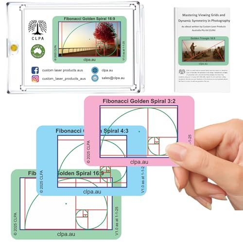 Fibonacci Golden Spiral Directors Viewfinder Card