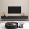 TULAZOU Meuble TV/Banc TV/Meuble TV Suspendu – Blank - 180cm – 2 Compartiments spacieux – Style Contemporain Meuble Salon - Noir