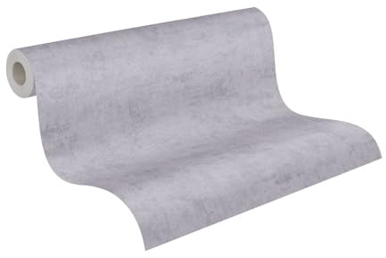 A.S. Création Children's Room Wallpaper Lilly & Luis Heavy Duty Non-Woven Wallpaper Single Colour - 10,05 m x 0,53 m - Grey - Made in Germany - 771796