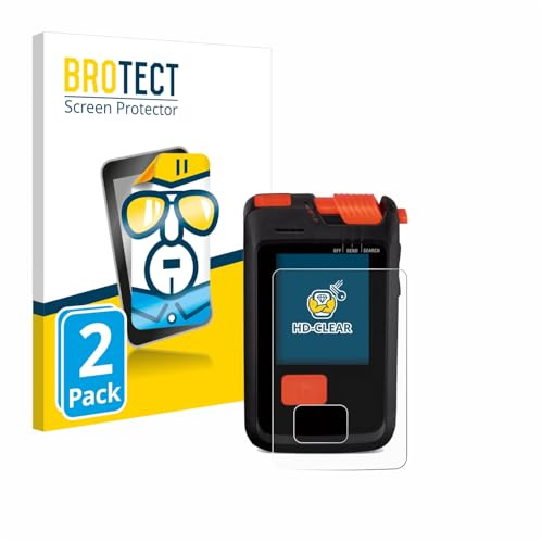 BROTECT Schutzfolie für Mammut Barryvox S2 | 2 Stück Transparenter Displayschutz Made in Germany Klare Displayschutz-Folie Clear Einfache Montage Case-Friendly