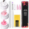 BUTBU 3 Stück SALON Aufbaugel für Gelnägel, UV Gel zur Nagelverlängerung & Modellage, Acrylgel, Builder Gel für Nägel, mit Papierhalter, Schleifstab,für Nägel Verlängerungen Stärkt Schützt, (Satz C)
