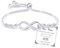 Esmoly Infinity Armband Damen Silber Tennisarmband mit Herz Zirkon Unendlichkeitszeichen Einstellbar Geschenke für Frauen (04)