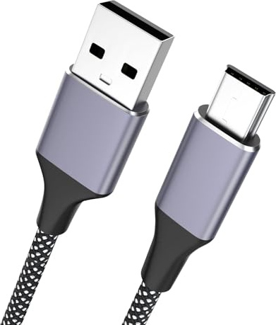 Cavo mini USB compatibile con TI 84 Plus CE, cavo di ricarica dati intrecciato in nylon per calcolatrici TI-84 Plus/Plus C, TI-Nspire CX/CX CAS, TI-Nspire CX II/II CAS, Ti-89 Titanium Texas