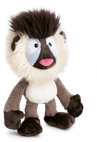 NICI Kuscheltier Mandrill Matuto 17cm - grau - 62736 | Stofftier aus weichem Plüsch, niedliches Plüschtier zum Kuscheln und Spielen, für Kinder & Erwachsene, tolle Geschenkidee