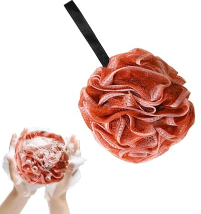 Spugna per Doccia in Luffa Schiumogeno a Maglia Fine | Spugne Vegetali Grandi per Doccia per Donna Uomo Famiglia Bambini Viaggio Bagno Spa Casa Hotel