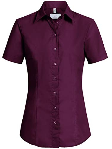GREIFF Corporate Bluse Damen Basic Regular-Fit Brombeere 40