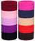 H&S 100 Hair Bands 4mm Hair Ties Bobbles Elastics Hairbands Ponytail Holders No Metal Colourful Accessories for Women Girls Kids Men Thick Hair Black Multicolour - Hair Bobble - Strong Hair Bands