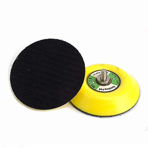 2Pcs 3 Hook and Loop Backing Pads for Orbital Sander M6 Threads Polishing Buffing Plate for Dual Action Car Polisher