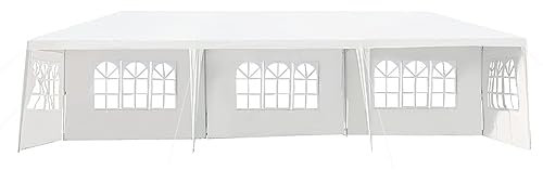 DREAMADE Faltbarer Gartenpavillon 3x9m, Garten Pavillon Faltzelt Partyzelt, Falt-Pavillon Campingpavillon mit UV Shutz, Gartenzelt Pavillon für Garten, Ausstellung, Camping