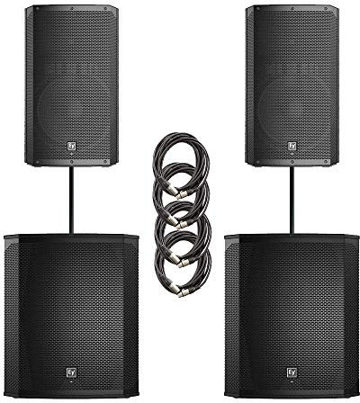 Electro-Voice ELX200 Dual 15P & 18SP Power Pack 4800W Active Sound System + Covers