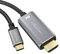 KabelDirekt – 2m – Câble Adaptateur USB-C vers HDMI (Jusqu’à 4K/2160p à 60 Hz – pour raccorder Un PC Portable, Un Smartphone ou Une Tablette à Un Grand écran – DP, Thunderbolt 3/USB-C 3.1)