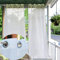 Abnehmbarer Wasserdichter Klettvorhang Wasserdichte Innen- / Außenvorhänge Wasserdichter Und Wärmeisolierender Vorhang Mit Tülle Für Pergola Im Verandastil, Garage ( Color : White , Size : 1.2x3m )