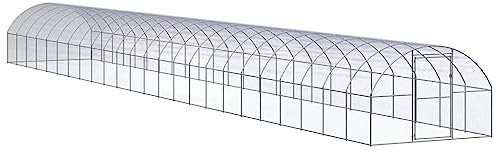 vidaXL Outdoor-Hühnerstall 3x24x2 m Verzinkter Stahl