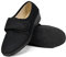 Genérico CoboFamily Zapatillas de Casa Mujer Verano, Zapatillas Cómodas Respirables, Zapatos Rejilla Cuña Punta Cerrada Multicolor, Suela Caucho Hecho En ESPAÑA (38, Negro)
