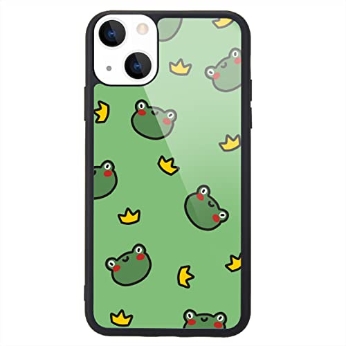 MAYCARI Compatible with iPhone 11 Pro Case for Girls Women Children Green Frog, Girly Cute Animal Pattern with Soft TPU Hard Back Protective Case for iPhone 11 Pro