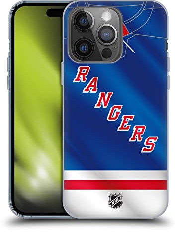Head Case Designs Offizielle NHL Jersey New York Rangers Soft Gel Handyhülle Hülle kompatibel mit Apple iPhone 14 Pro