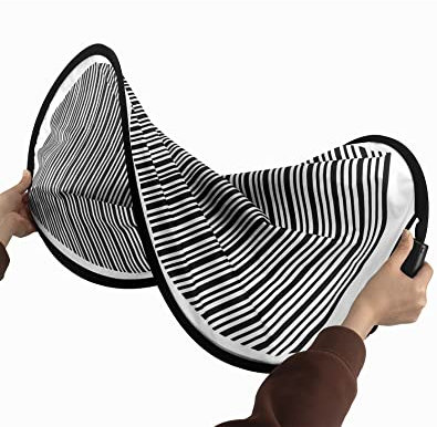 QWORK® Outil de débosselage 80cm, Panneau réflecteur de Bosses, avec Sac, Pliable, pour réparer Les Rayures de Porte de carrosserie