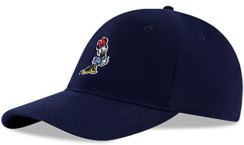 Disney Damen, Minnie Maus, verstellbare Mütze für Erwachsene Baseballkappe, Navy, L/XL