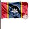 Doppelseitige Mississippi-Staatsflagge, 7,6 x 12,7 cm, UV-beständig, MS State Magnolien-Flaggen, Banner, 3-lagig, 240D, 4 Reihen genäht mit Segeltuchkopf und 2 Messingösen