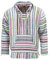 LOUDelephant Recycled Mexican Baja Jerga Hoody - Candy Stripe (Medium)