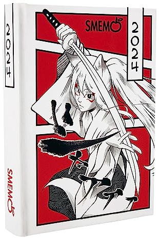 Smemoranda Manga Samurai Special Edition – Schülerkalender 2023-2024, 16 Monate, September 23. – Dezember 24, Schülerkalender mit Planer und Aufkleber, fester Einband, Format Medium 11 x 15 cm