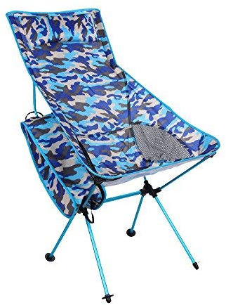 Bequemer Klappstuhl für den Außenbereich, Metalllegierung, D-Aluminium-Camouflage, faltbarer Berg-Strandstuhl, Freizeit-Camping-Chaiselongue, Klappstuhl für den Garten im Freien, kleine Überraschung