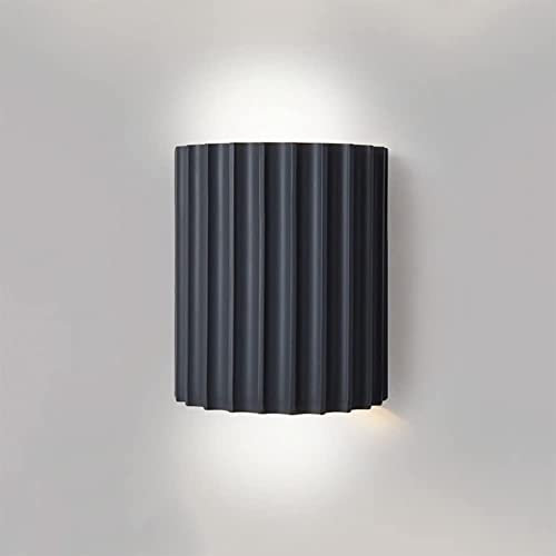 OJRG Mini lampada da parete contemporanea minimalista mezzo cilindro Desgin applique da parete verdi applique da parete in gesso resina for isola cucina studio comodino camera da letto scala corridoio