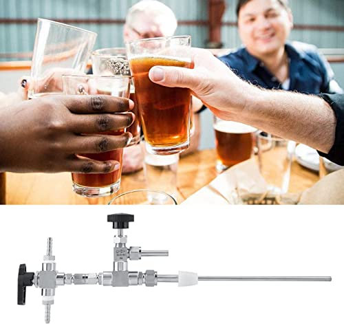 Uadme Gegendruckfüller,Edelstahl-Flaschenfüller,Gegendruck-Bierflaschenfüller,Selbstgebrautes CO2-Bierbrauset