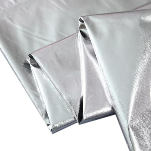 Wambere 300 cm × 150 cm Dekostoff Kostümstoff Kleiderstoff Vorhangstoff Hochzeitsstoff Stoffe Nähen Patchwork Stoffe Meterware,Stoffe für Bühnenaufführungen,Hintergrundstoff für Bühnenkostüme,Silber