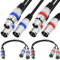 Xiatiaosann Cable de micrófono divisor XLR 1 a 2, XLR hembra a doble XLR macho balanceado Patch Y Cable de micrófono (45 cm/1,5 pies)
