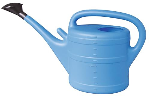 Regadera de jardín de 10 litros con alcachofa (azul claro)