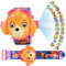 Kinder Cartoon Uhr, Projektor Uhr, Kinderprojektionsuhr, 24 Verschiedene Bilder, Orange Elektronische Armbanduhr, Einstellbare Digitale Projektionsuhr, für Jungen Mädchen