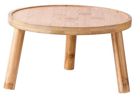 JISADER Holzhocker Pflanzenständer, Blumentopfhocker, Bonsai-Ständer, Blumentopfständer, Blumentopfständer Pflanzenhocker für Wohnzimmer, Holzfarbe