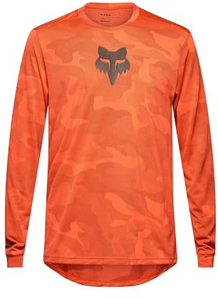 Fox Racing Ranger TRU Dri Herren Mountainbike-Trikot, langärmelig, Blutorange