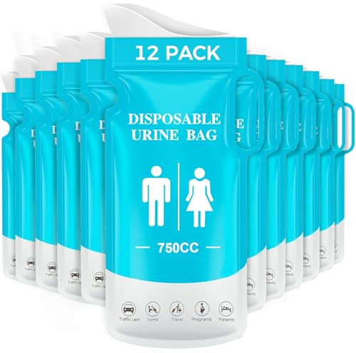 koliprnt Urinbeutel für Unterwegs, Pinkelhilfe für Frauen Einweg,Urinflaschen für Männer,Wee Pee Bag for On The Go, Camping, Travel, Car Travel, Outdoor