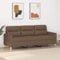 CINDERFUL 3-Sitzer-Sofa Braun 180 cm Stoff,Geräumiges 3er Sofa mit robustem Rahmen und atmungsaktivem Stoff für Wohnzimmer und mehr Möbel, Wohnzimmer