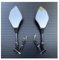 Lenkerendenspiegel Motorrad Für Kawasaki Blinker Seite Spiegel Blinker Anzeige 10mm Motorrad Rückspiegel Spiegel Set Links RECHTS