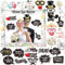 DPKOW Photocall Boda Español 31Pcs Accesorios Photocall Boda Foto Props Fotomaton + Marco de Fotos Hinchable Fotocoll de Boda para Hora Loca Boda Fiesta Accesorios Decoracion Boda
