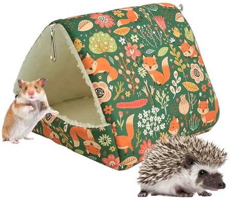 Baoqifong Hamsterbett, Meerschweinchen Kuschelhöhle, Gemütliches Höhle Hundebett, Kaninchen Kuschelhöhle Waschbar, Winter Kleintierbett Versteck Für Meerschweinchen, Chinchilla, Hamster, Igel