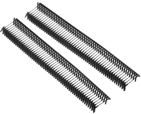 TOP-VIGOR Standard-Etikettierverschlüsse, Kunststoff, regulär, Standard-Etikettierpistole, Preis-Etikettierung, Widerhaken für Kleidung, Preisetiketten, Etiketten, 10 mm, 2000 Stück, Schwarz