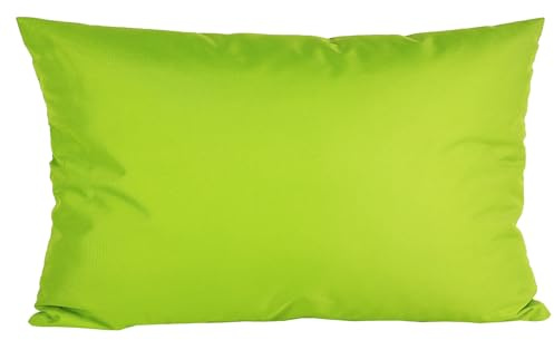 JACK 40x60cm Outdoor Lounge Kissen Dekokissen inkl. XXL-Füllung Wasserabweisend Sitzkissen Garten Stuhl Lotus Effekt, Farbe:Grün