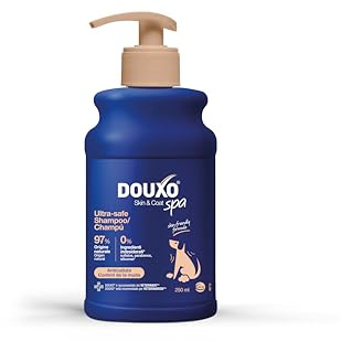 DOUXO® Skin & Coat SPA Anti-Juckreiz-Shampoo für Hunde, Ultra-Safe, 250 ml Reinigt und beruhigt die Haut, stärkt das Fell, hinterlässt weiches und glänzendes Fell. Sanfte Formel zur Haut.
