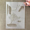 Schablonen zum Malen, A4, 29 cm, chinesischer Fluss, Bergangler, Schablonen zum Basteln, wiederverwendbar, Scrapbooking-Vorlagen, Zeichenschablonen-Set für DIY-Projekte, Heimdekoration