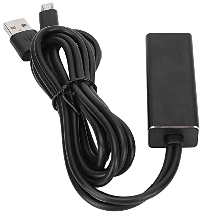 BAFOVY LAN-Adapter, Aluminiumlegierung, Plug-and-Play-USB-zu-Ethernet-Adapter, 100 Mbit/s RJ45-Netzwerkkarte für TV Stick und Andere Micro-USB-Geräte