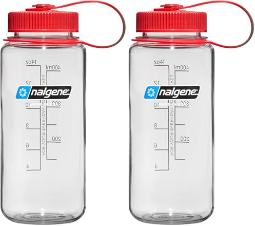 Nalgene Sustain Tritan Bouteille d'eau sans BPA avec 50% de déchets plastiques, 473 ml, large goulot