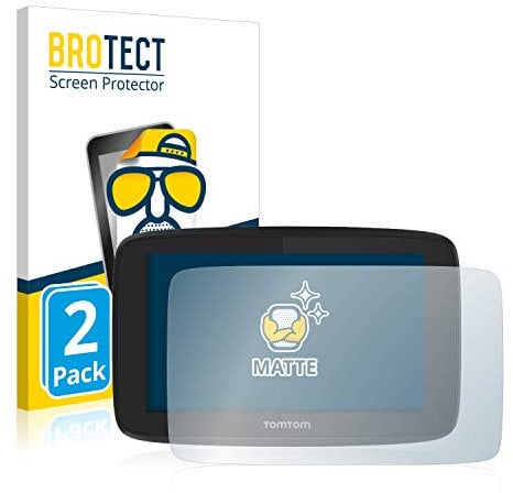 BROTECT Protector Pantalla Anti-Reflejos para TomTom Go Professional 520 (2 Unidades) Película Mate Anti-Huellas