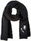KARL LAGERFELD Damen Apres Ski Knit Scarf Schal, Schwarz, Einheitsgröße