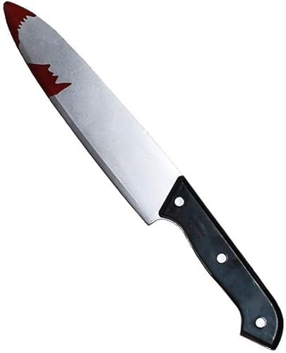 Quickdraw Halloween Bloody Knife Costume Prop Fancy Dress Accessory Blooded Knife Slasher Plastic Weapon