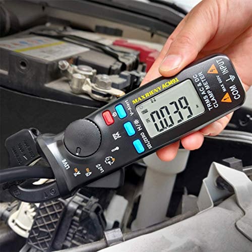 MAXIRIENY Pinza amperometrica 1mA DC AC Corrente Multimetro Amperometro CC CA amplificatore 6000 conteggi Gamma automatica Voltmetro Digitale Capacitanza Temperatura Resistenza Tester di tensione